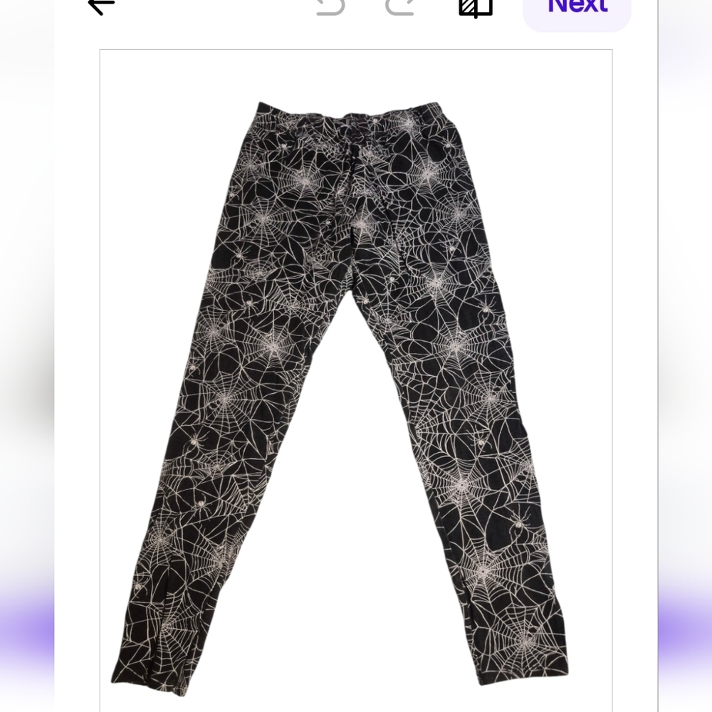 Nobo Black and White Patterned Leggings